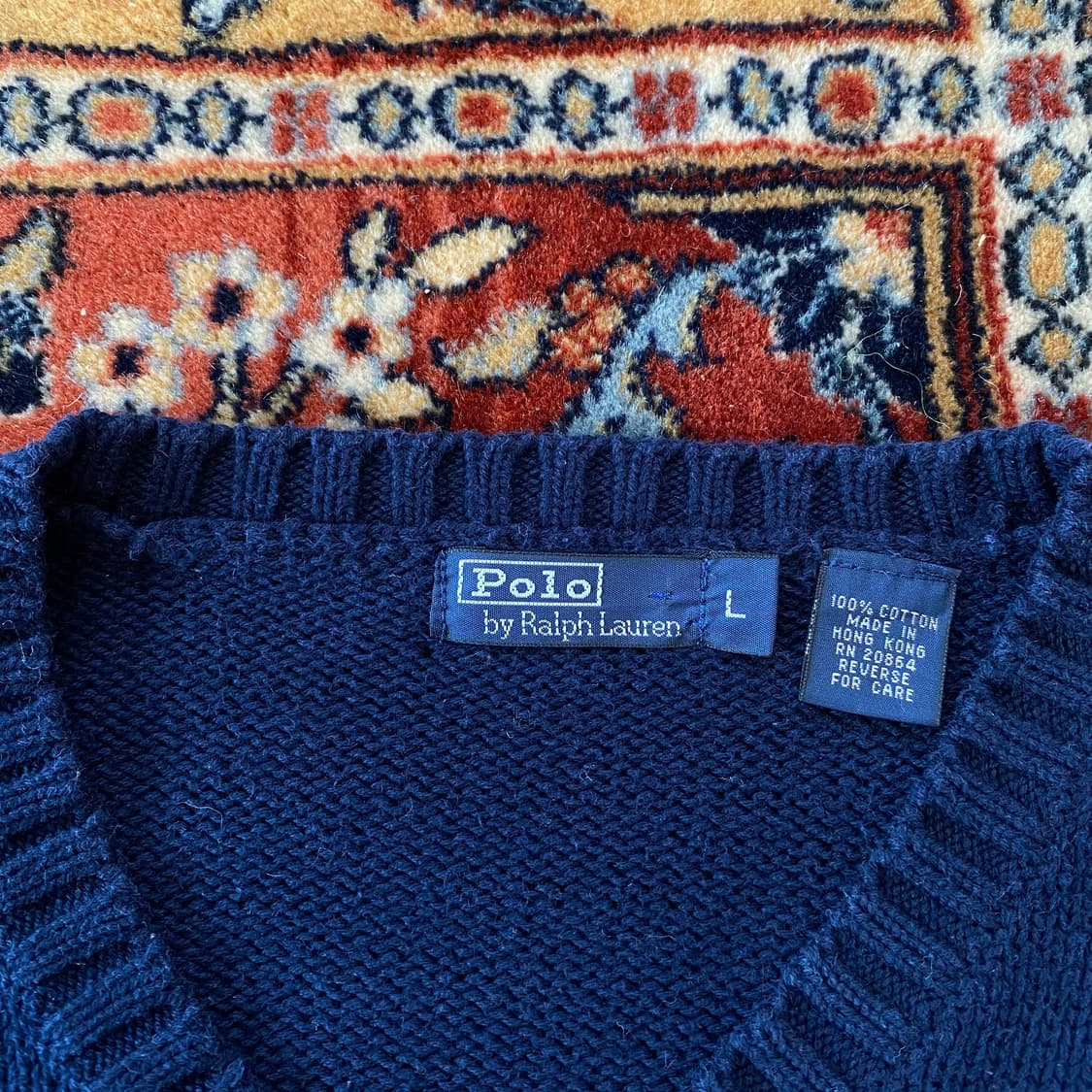 🌊Polo cotton knit V-neck 상품이미지4