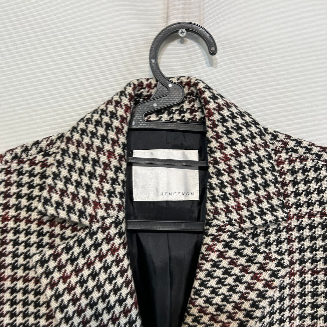 레니본 여성 체크 롱 코트 55 상품이미지2