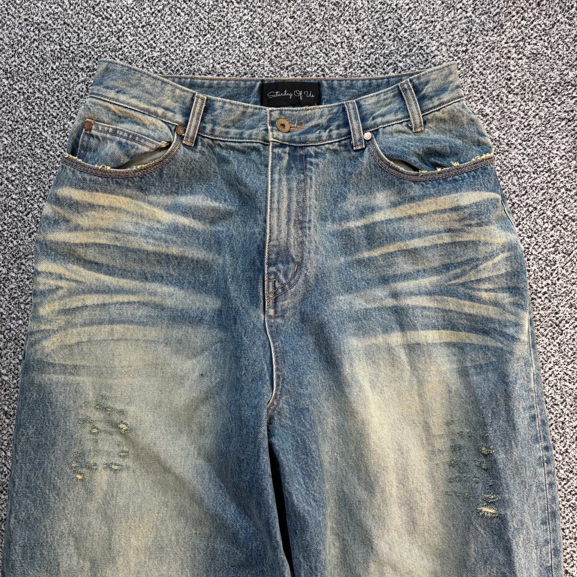 STU 와이드 데님 팬츠 (샘플) 상품이미지2