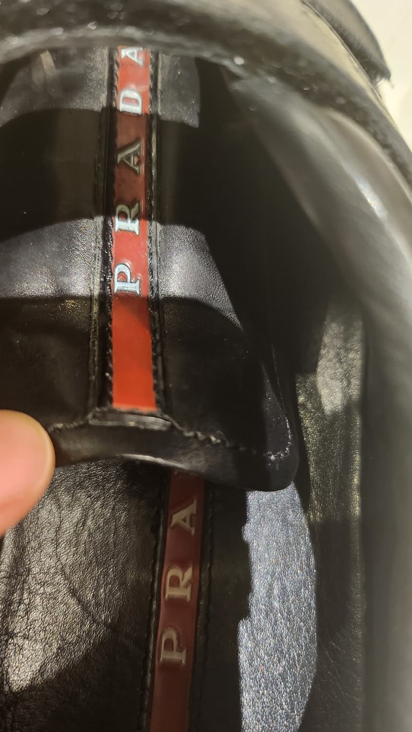 프라다 블랙 벨크로 스니커즈 36.5 상품이미지4