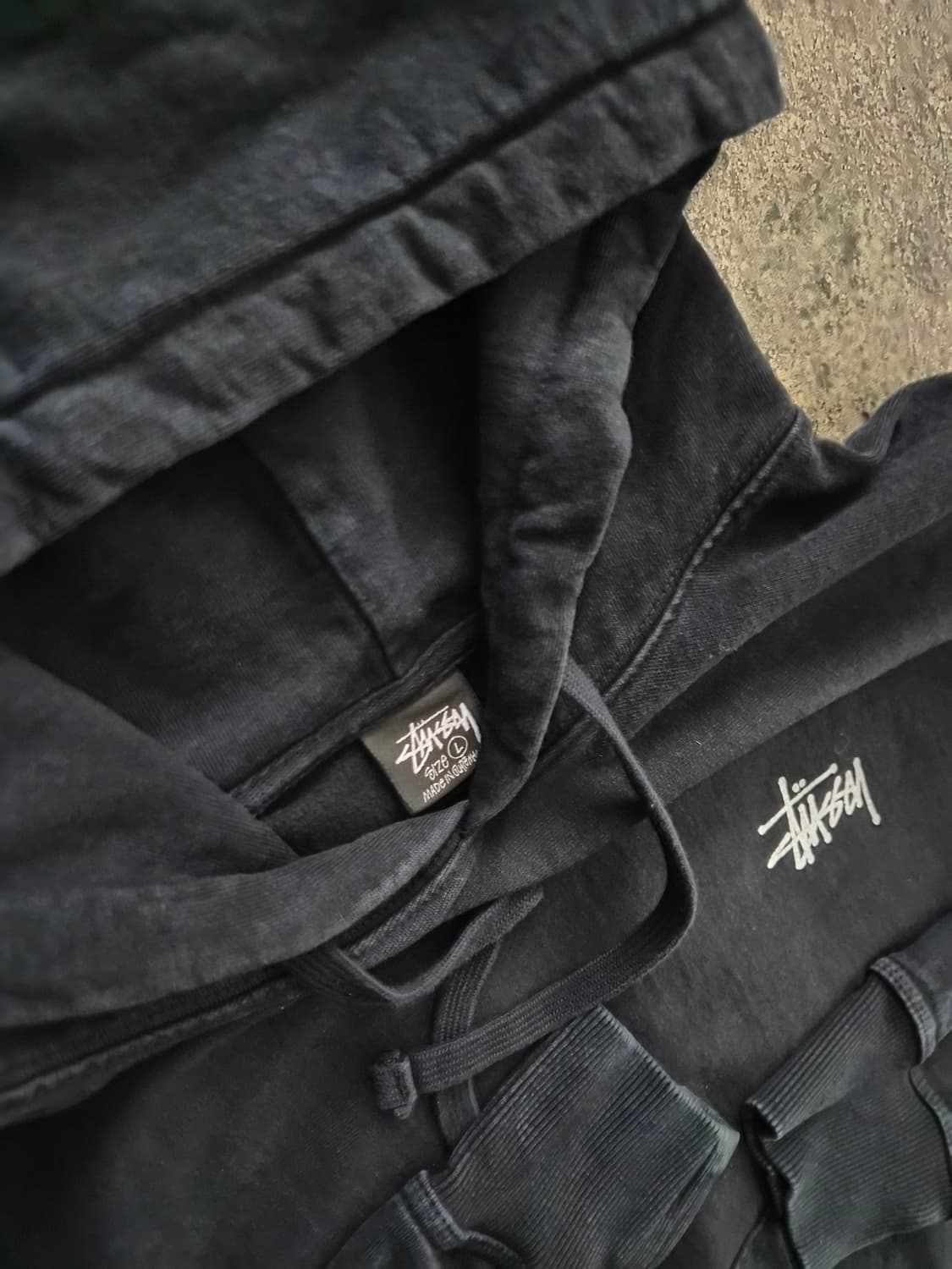 스투시 워시드 기모 후드티 상품이미지5