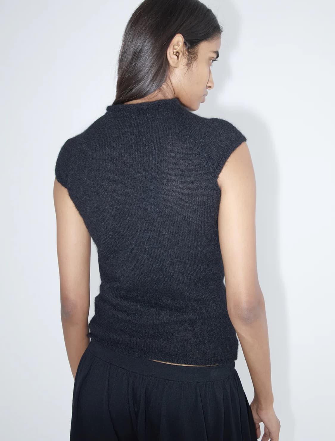 [XS,S,M]팔로마울 Donalti 알파카 니트 탑/블랙 상품이미지4