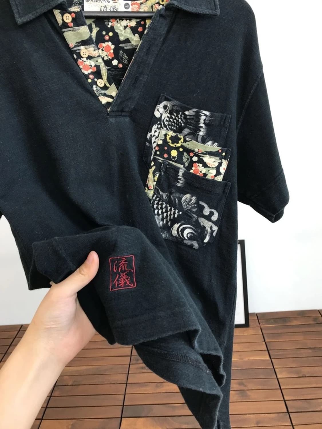 Karakuri Tamashii Koi Wave Shirt 상품이미지6