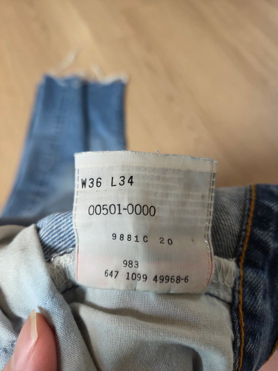 [36] 90s LEVI'S 501XX 미국생산 상품이미지5