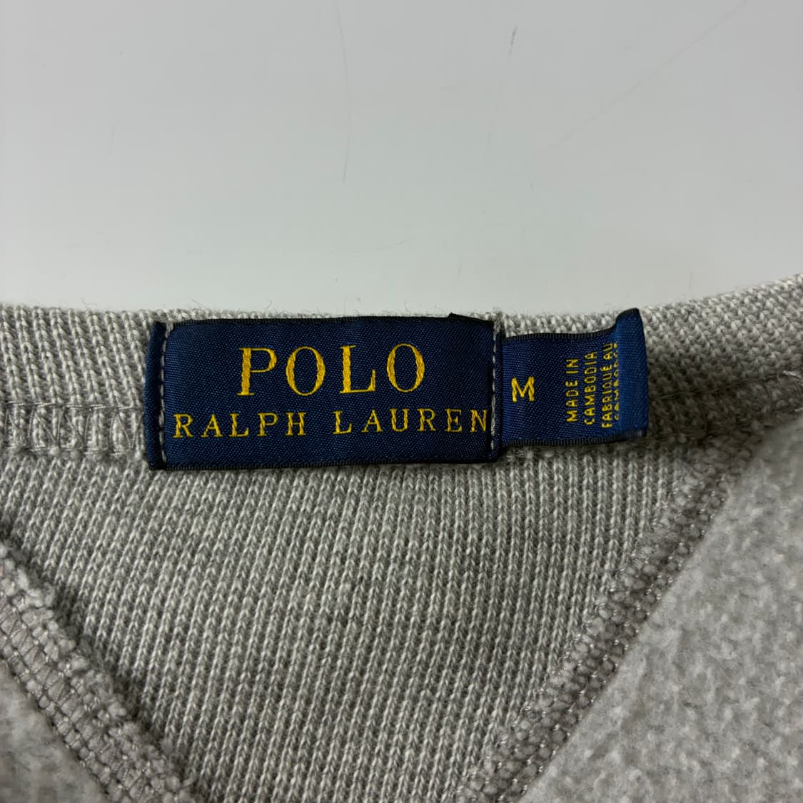 Polo  폴로 랄프로렌 빅로고 타이거패치 코튼 그레이 맨투맨 상품이미지4