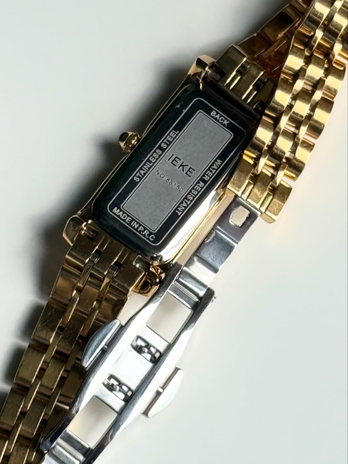 IEKE Gold Rectangular Quartz Watch 상품이미지4