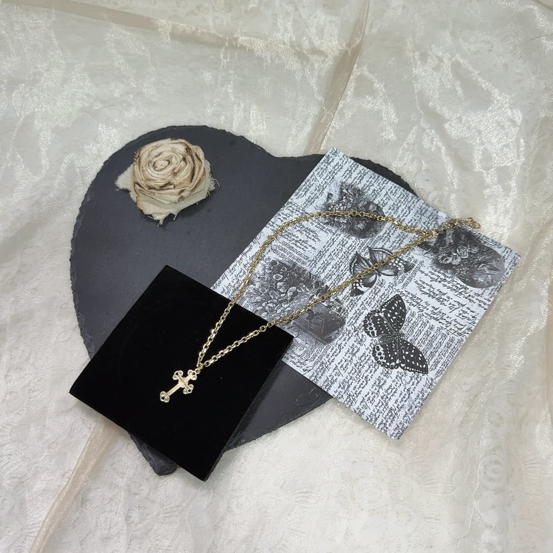 빈티지 십자가 목걸이 상품이미지2