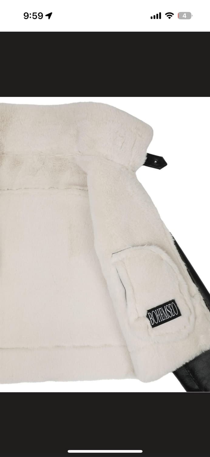 보헴서 슬림 시어링 무스탕 상품이미지7