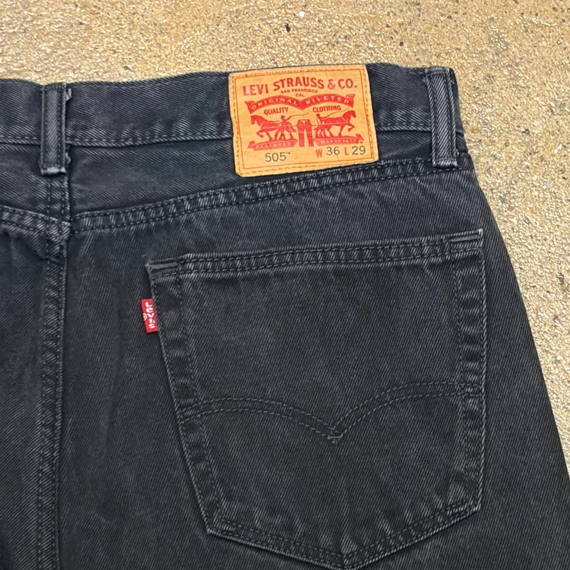 00s 미국 빈티지 리바이스 505 블랙진 청바지 상품이미지7