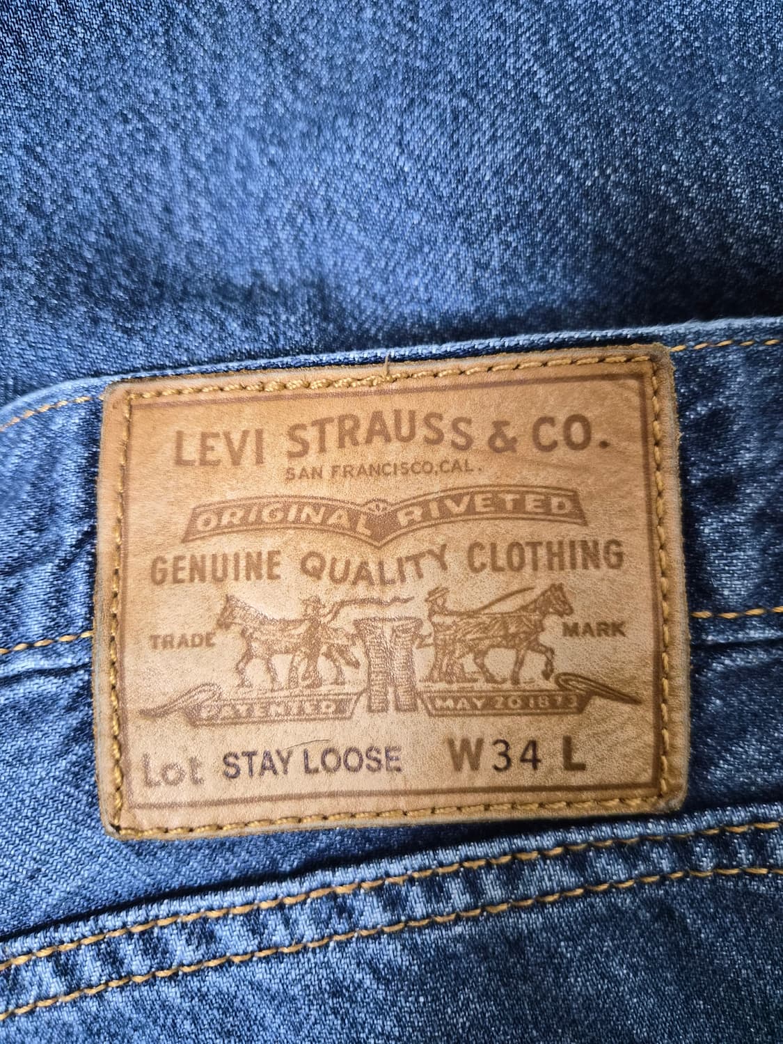 리바이스 빅E 데님팬츠 34사이즈 P-105 상품이미지4