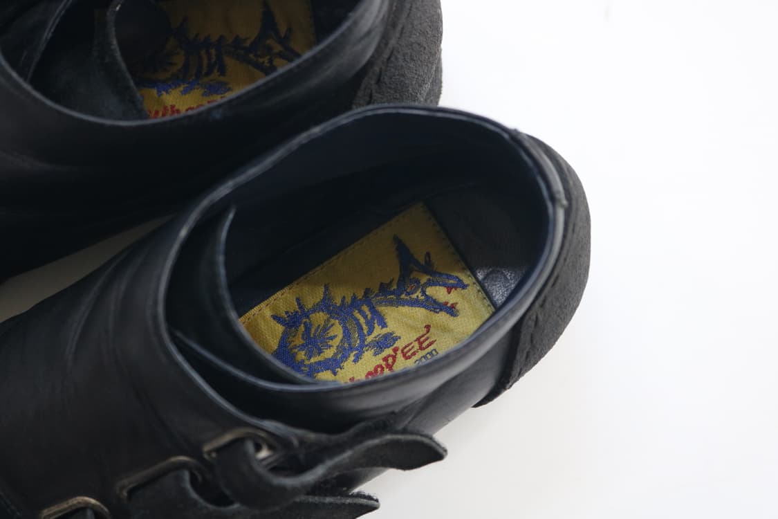 훕데두 빈티지 레더 콤비 3스트랩 벨크로 부츠 상품이미지5