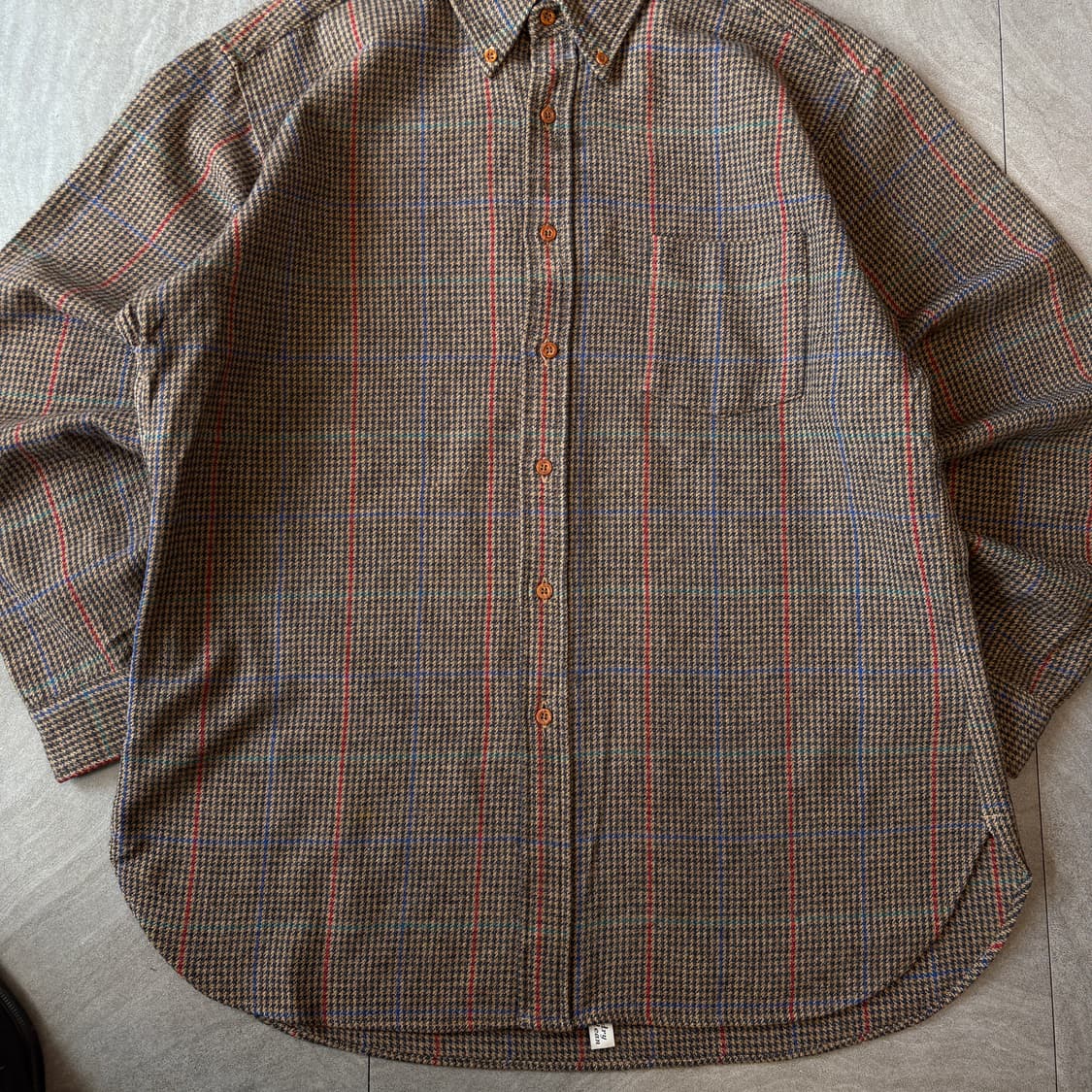80s Pendleton 80년대 미국 생산 펜들턴 체크 울 셔츠 상품이미지4