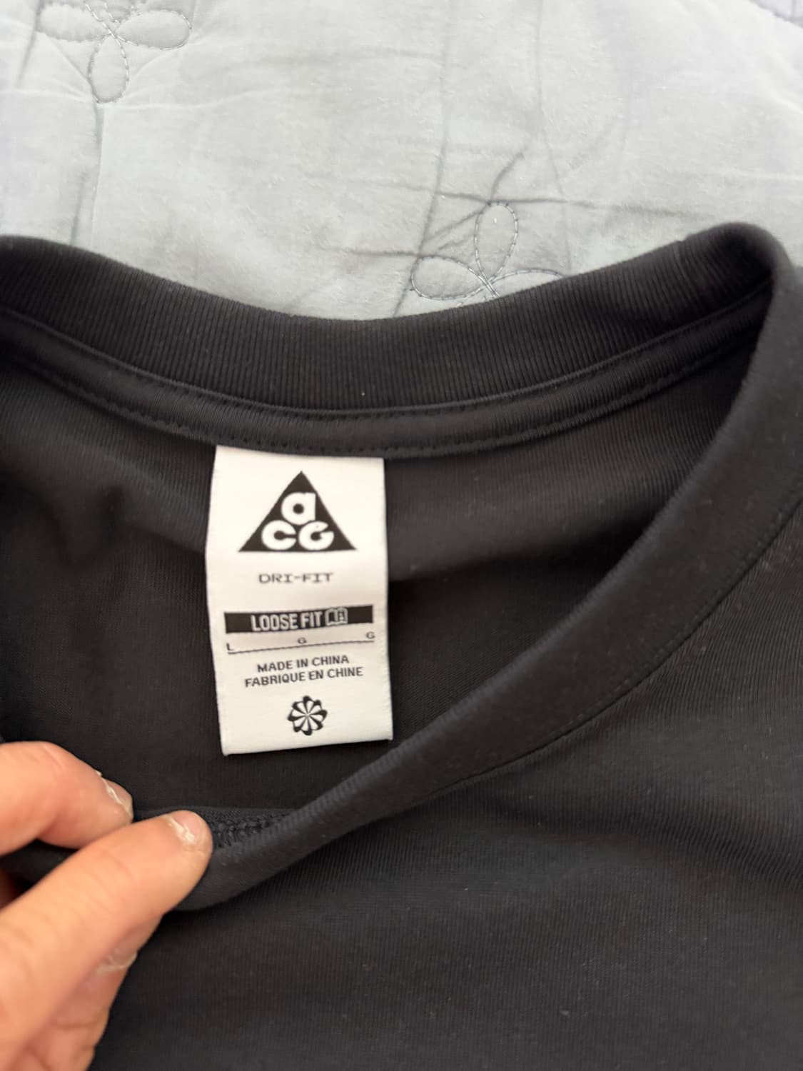 나이키 acg 드라이핏 배트맨 반팔티 L사이즈 실착1회 새상품급 판매 상품이미지2