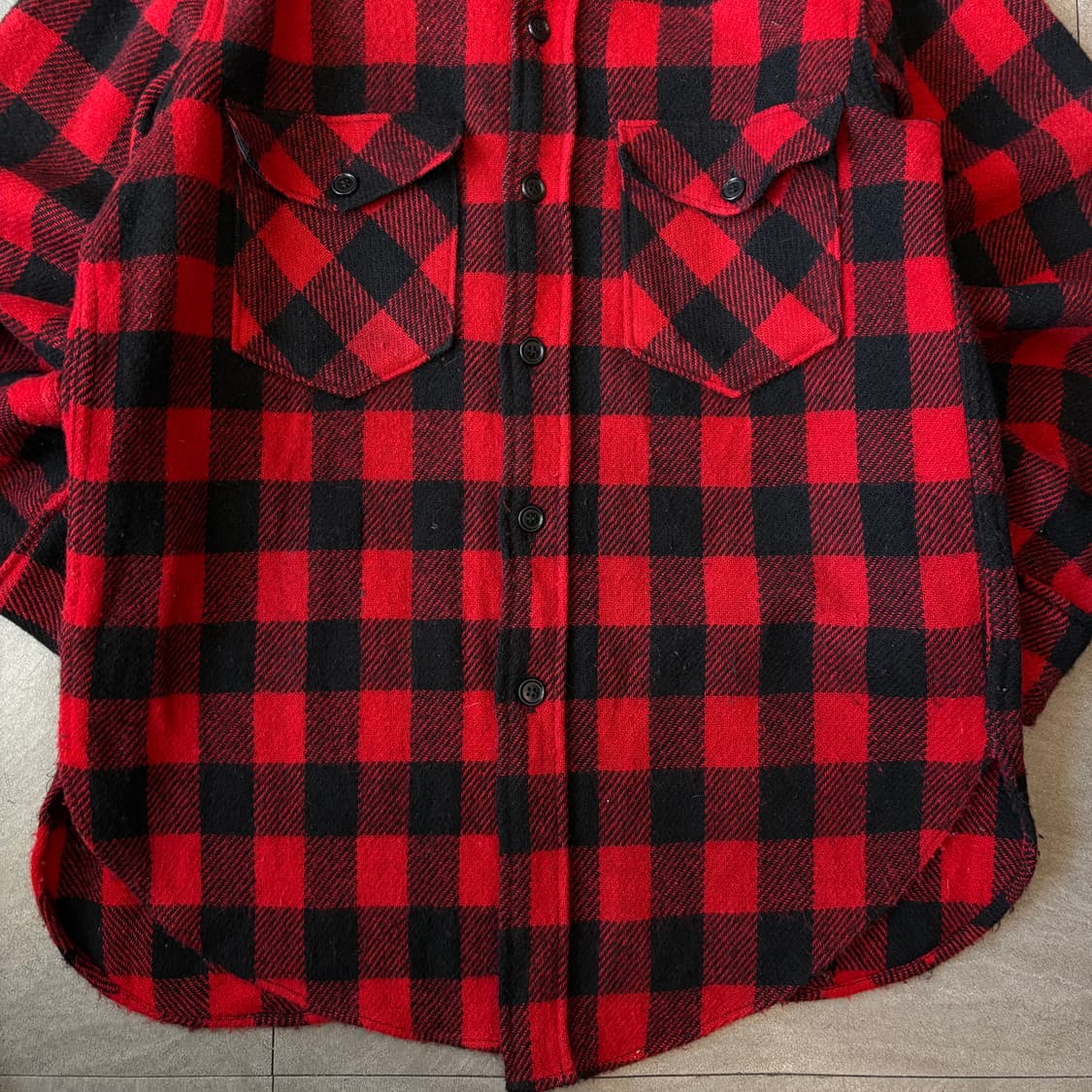 70s L.L.bean 70년대 생산 엘엘빈 울 셔츠 상품이미지4