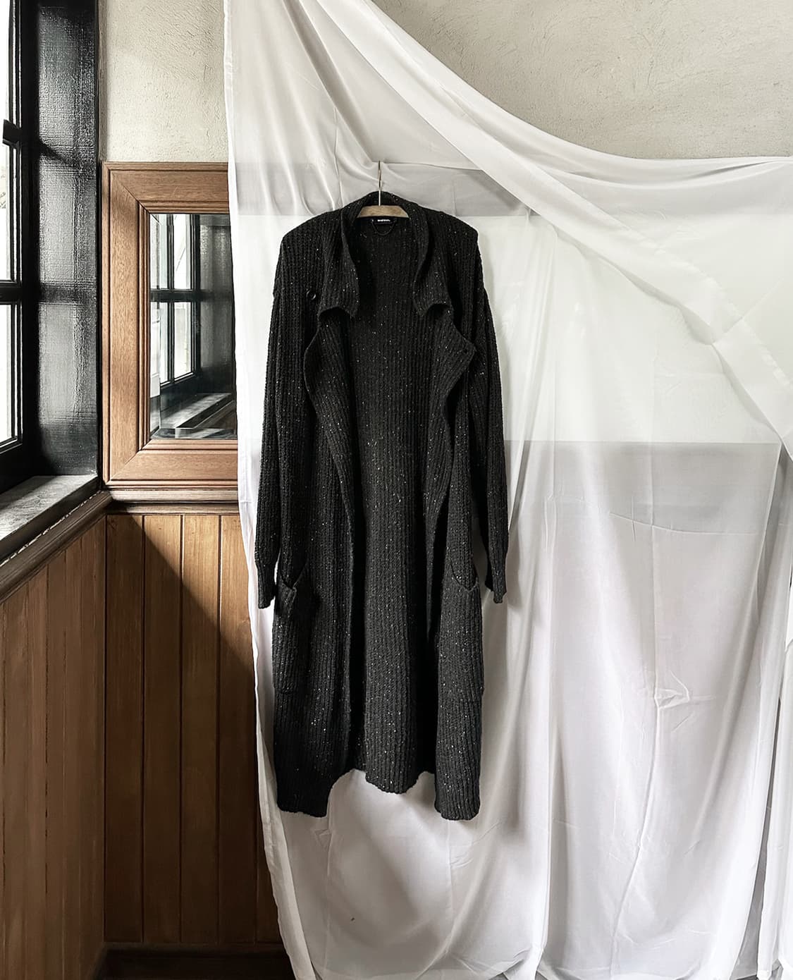 DIESEL wrap knit long cardigan 상품이미지6