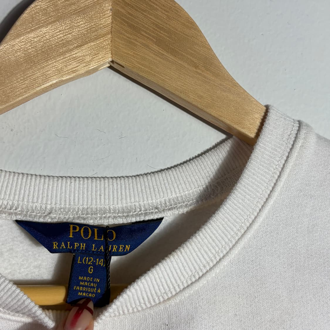 폴로 화이트 맨투맨 (무료배송) 상품이미지2