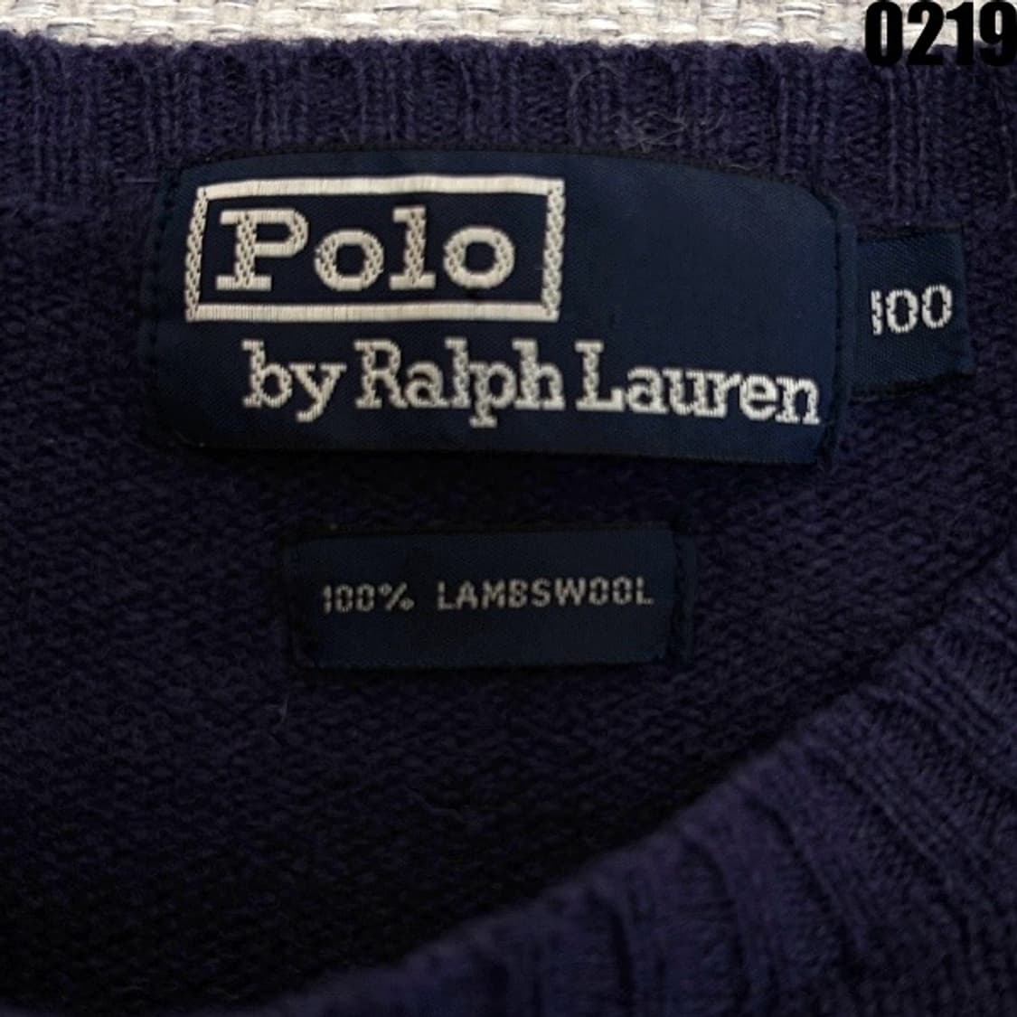 1991 올드 폴로 랄프로렌 램스울 니트 100 0219 상품이미지2