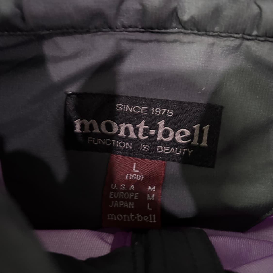몽벨 재팬 메이드 퍼플 마운틴 자켓 상품이미지3