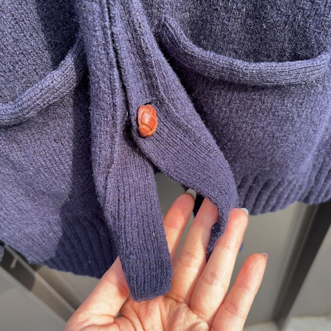 폴로 랄프로렌 네이비 울 100 니트 가디건 L P00016 상품이미지4