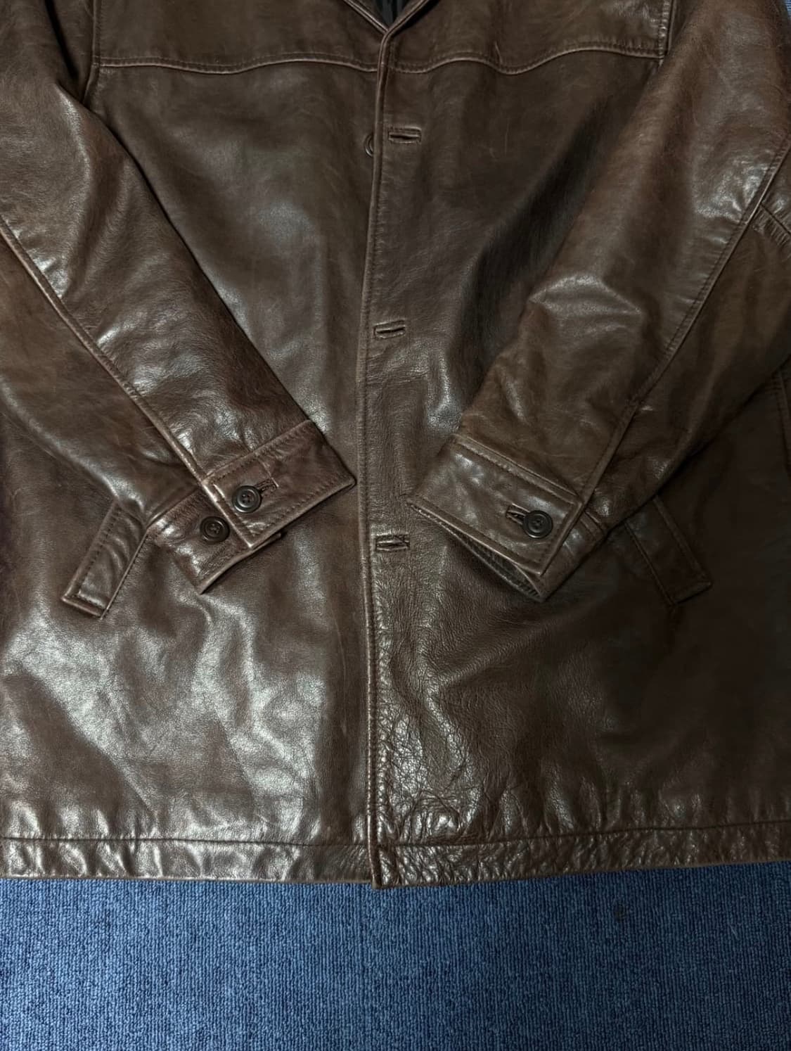 Gap 레더 카코트 다크 브라운 Msize 상품이미지3