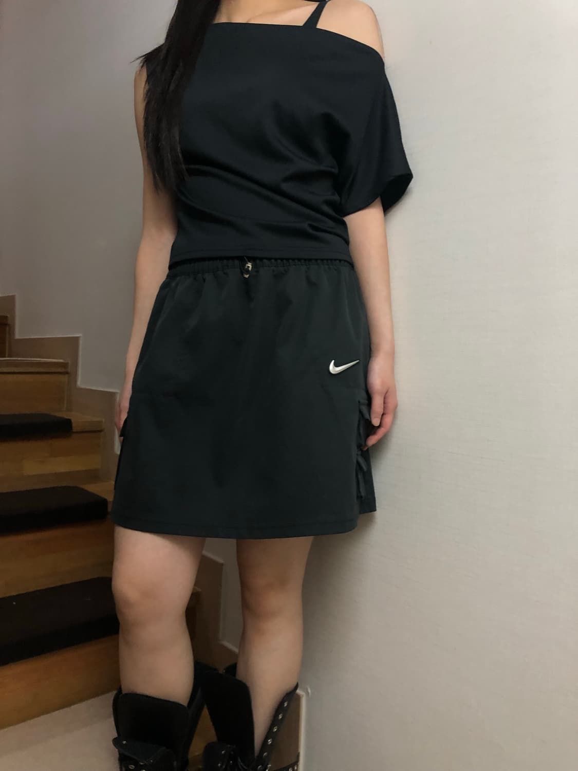 빈티지 나이키 블랙 포켓 스커트 상품이미지7