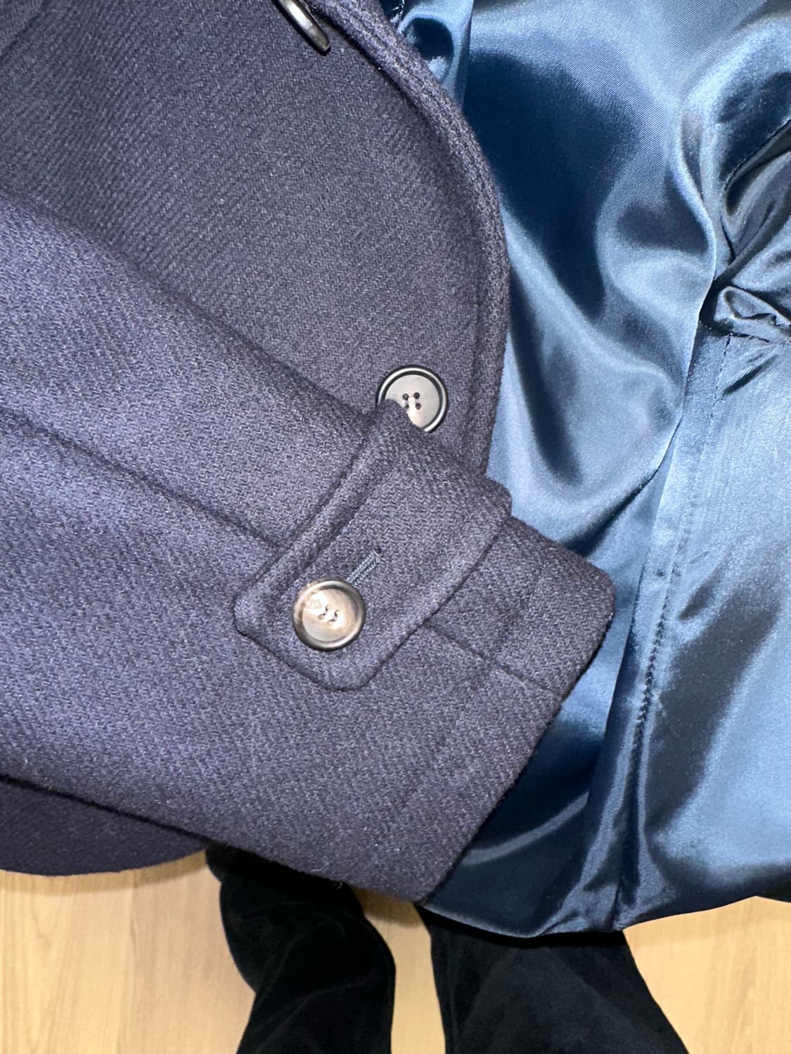 핏예쁜 네이비 롱코트 코트 상품이미지3