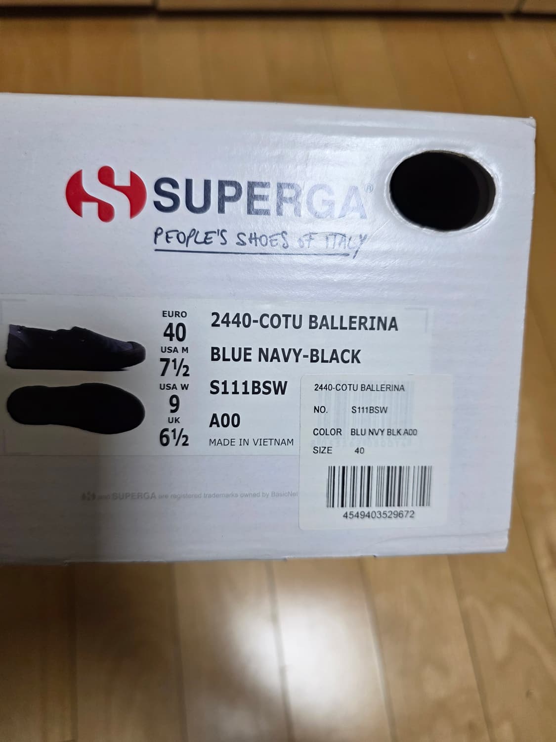 캡틴선샤인 수페르가 슬립온 네이비 40 (255~260) 상품이미지7