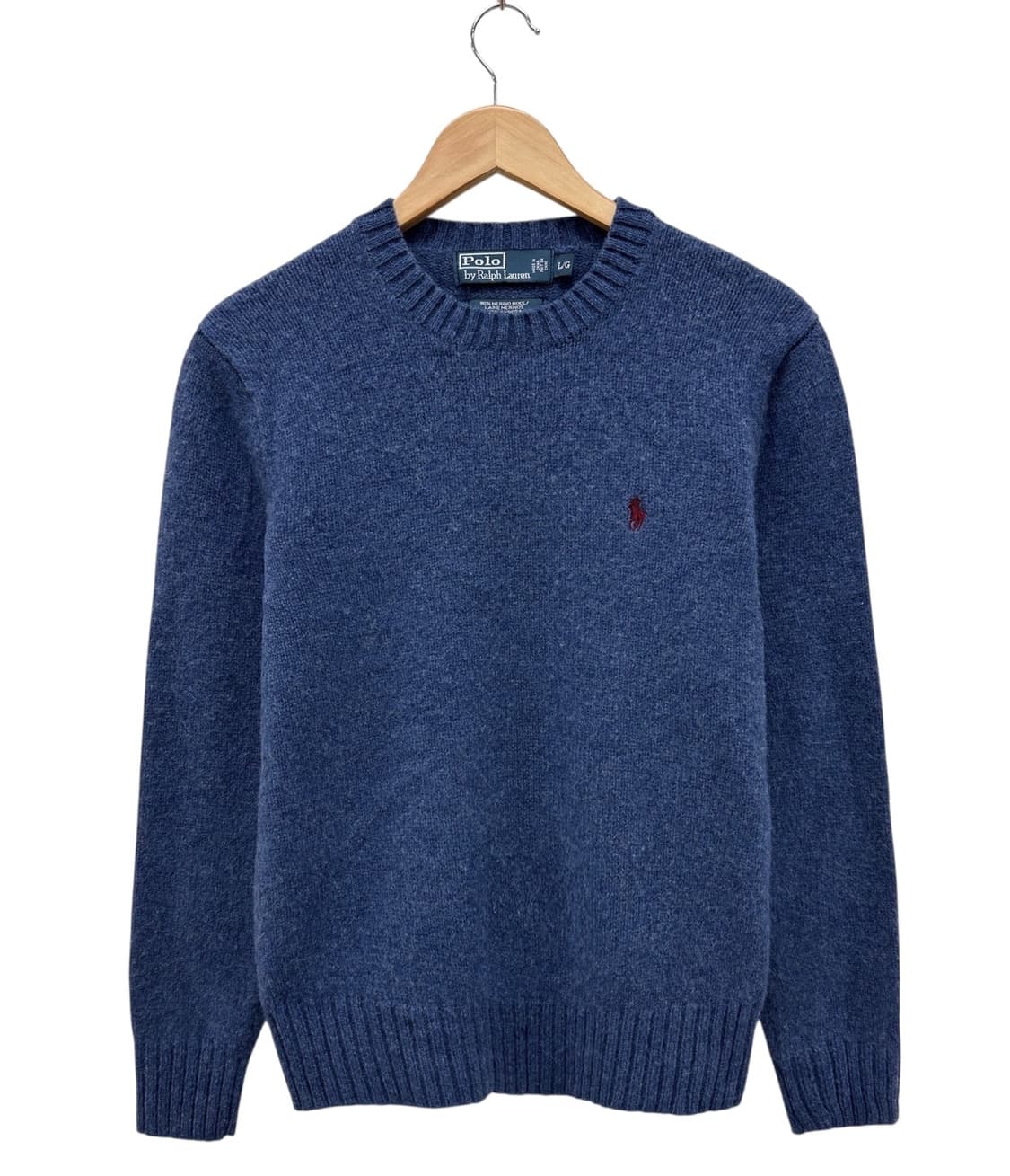 00s 폴로 울 니트 인디고블루 (L) 상품이미지1
