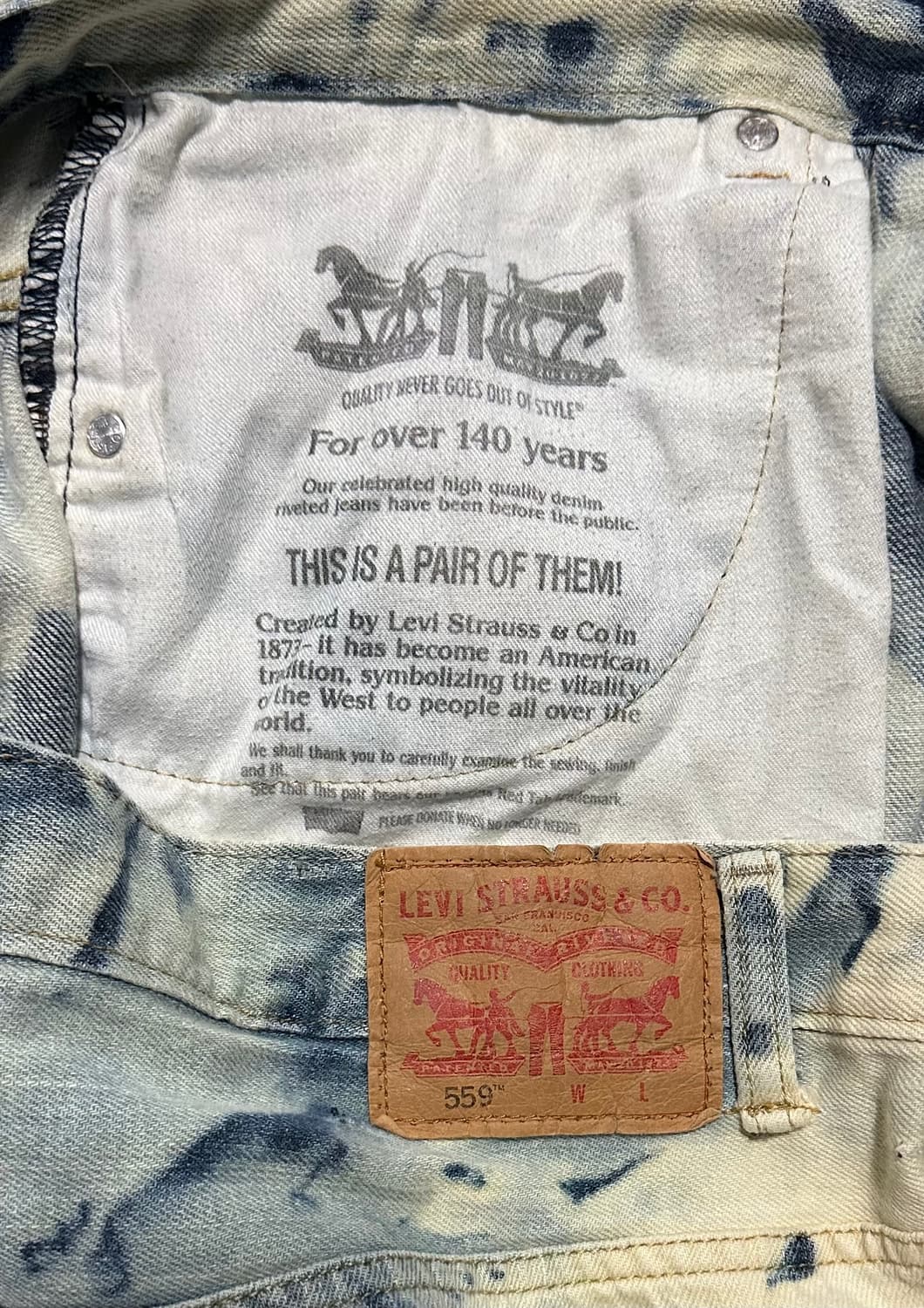 Levi’s 559 bleached Denim [리바이스] 상품이미지3