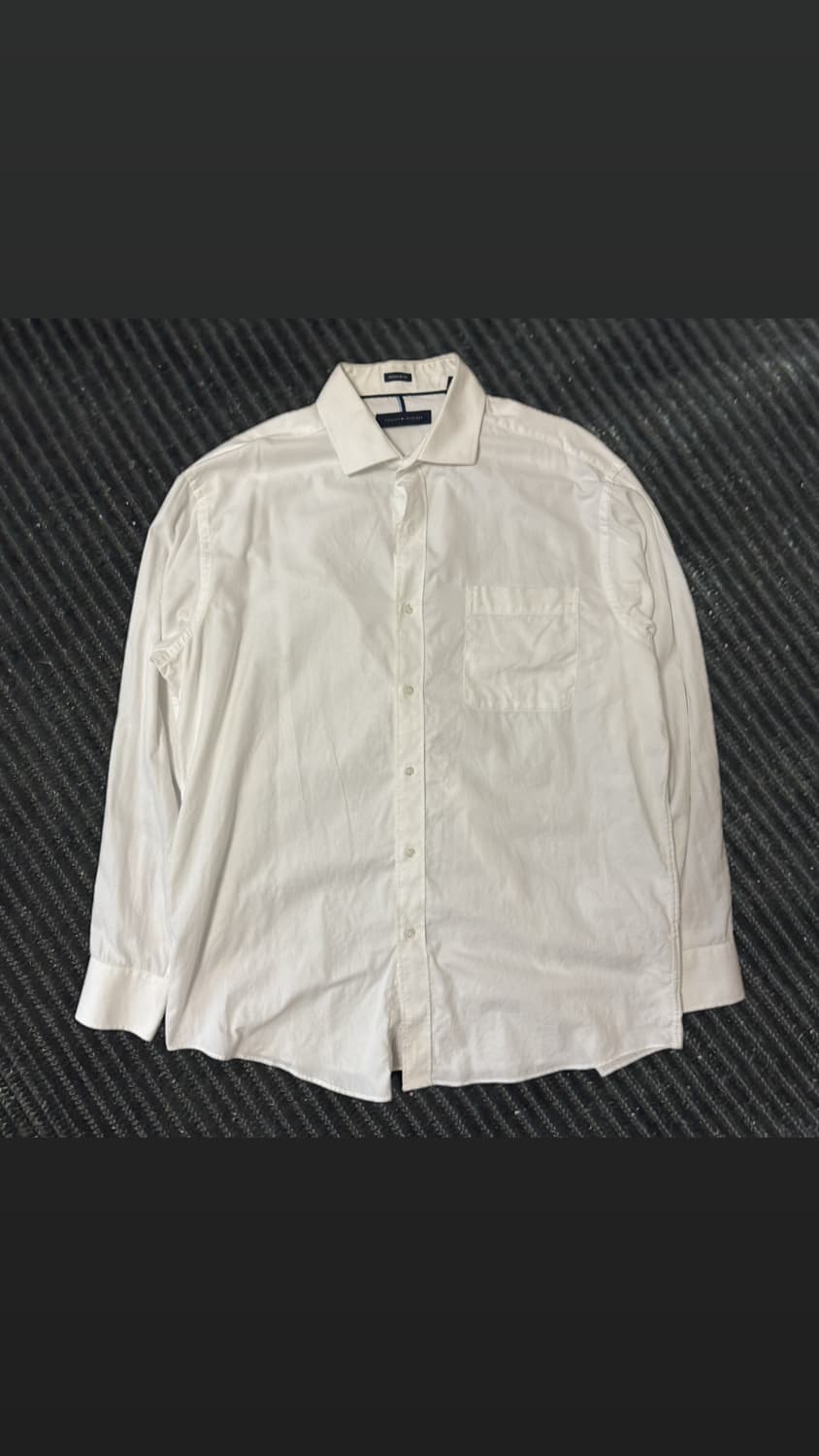 타미힐피거 화이트셔츠 레귤러핏 상품이미지2