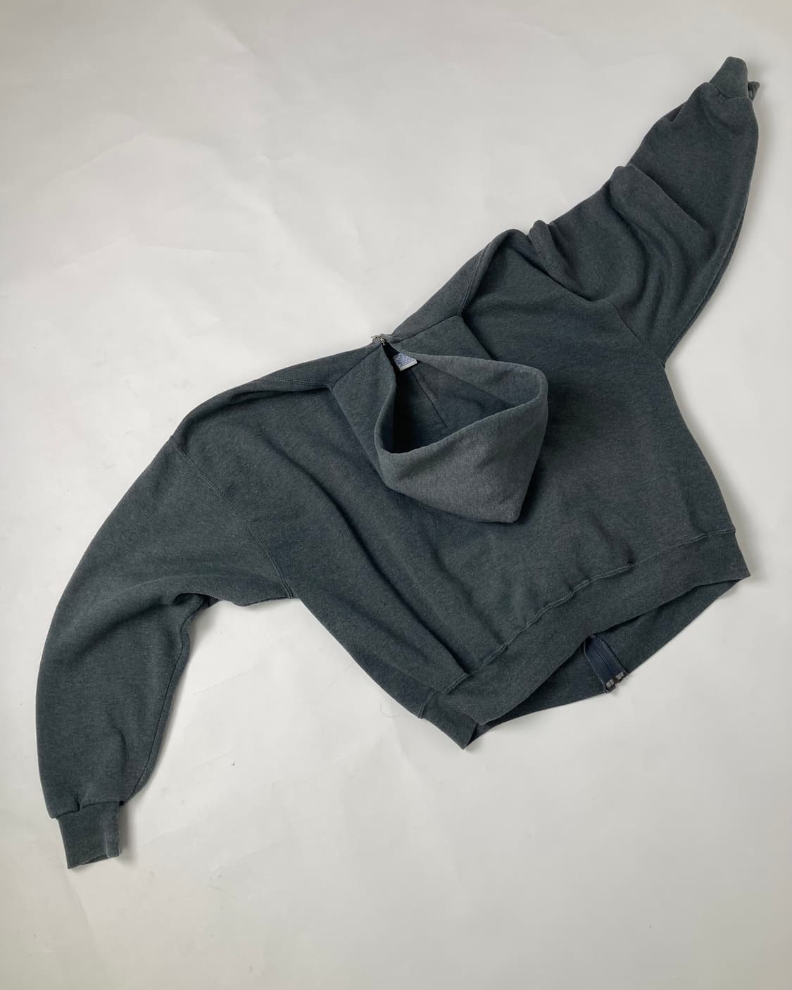 90s Russell Zip Up Hoodie (charcoal) 상품이미지2