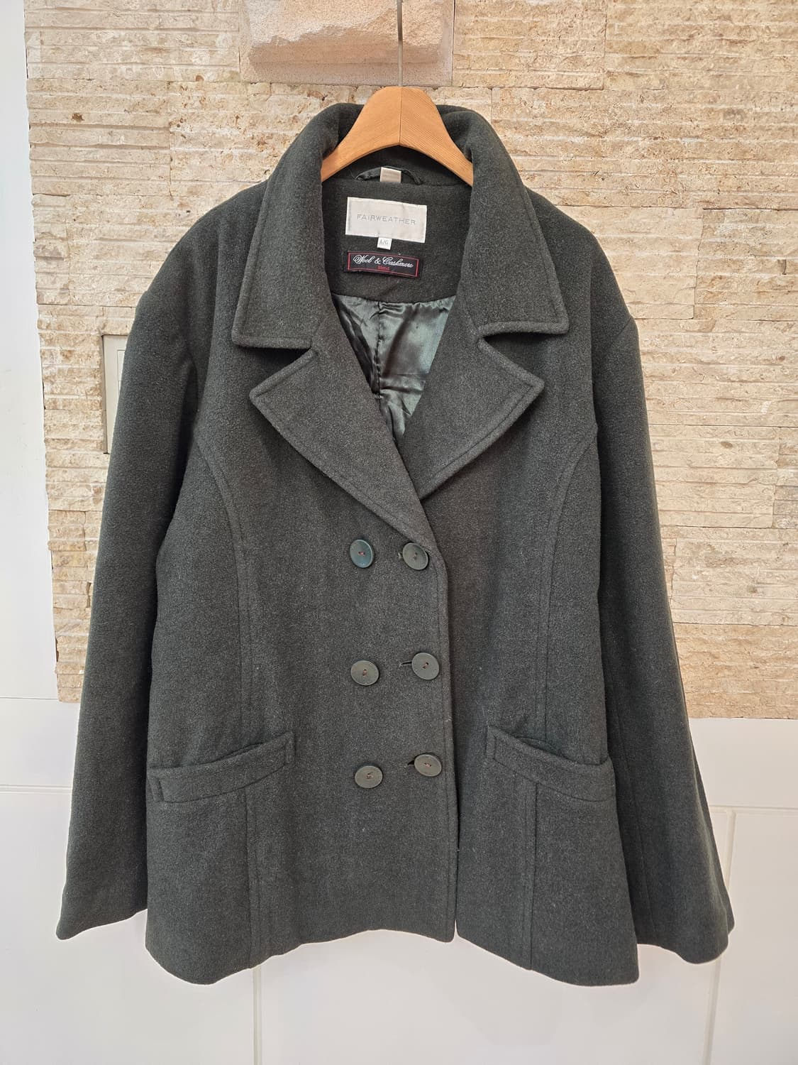 Fairweather(페어웨더) 모직 캐시미어 더블 코트 L 상품이미지1