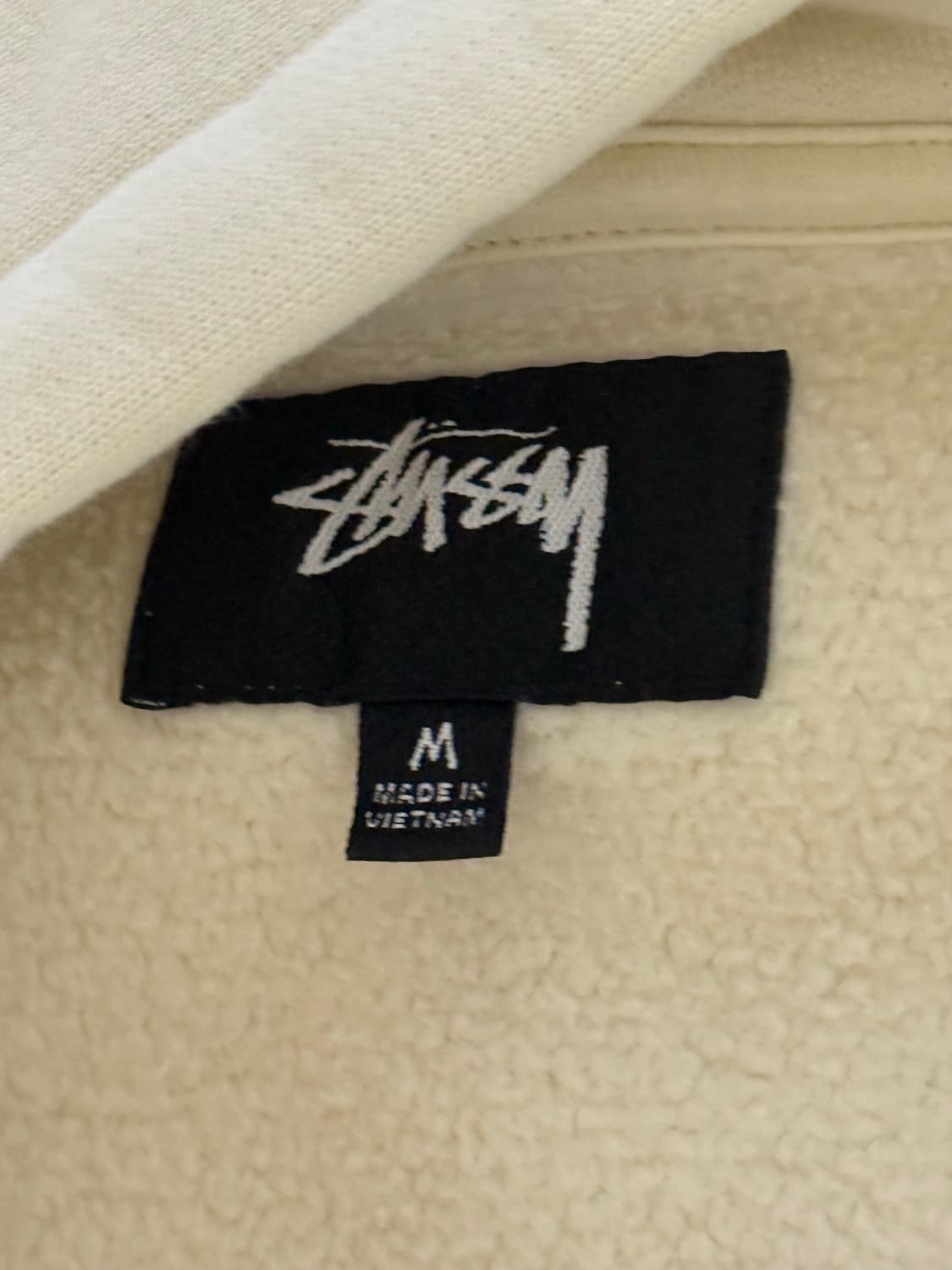 스투시 아웃라인 후드집업 아이보리 상품이미지3