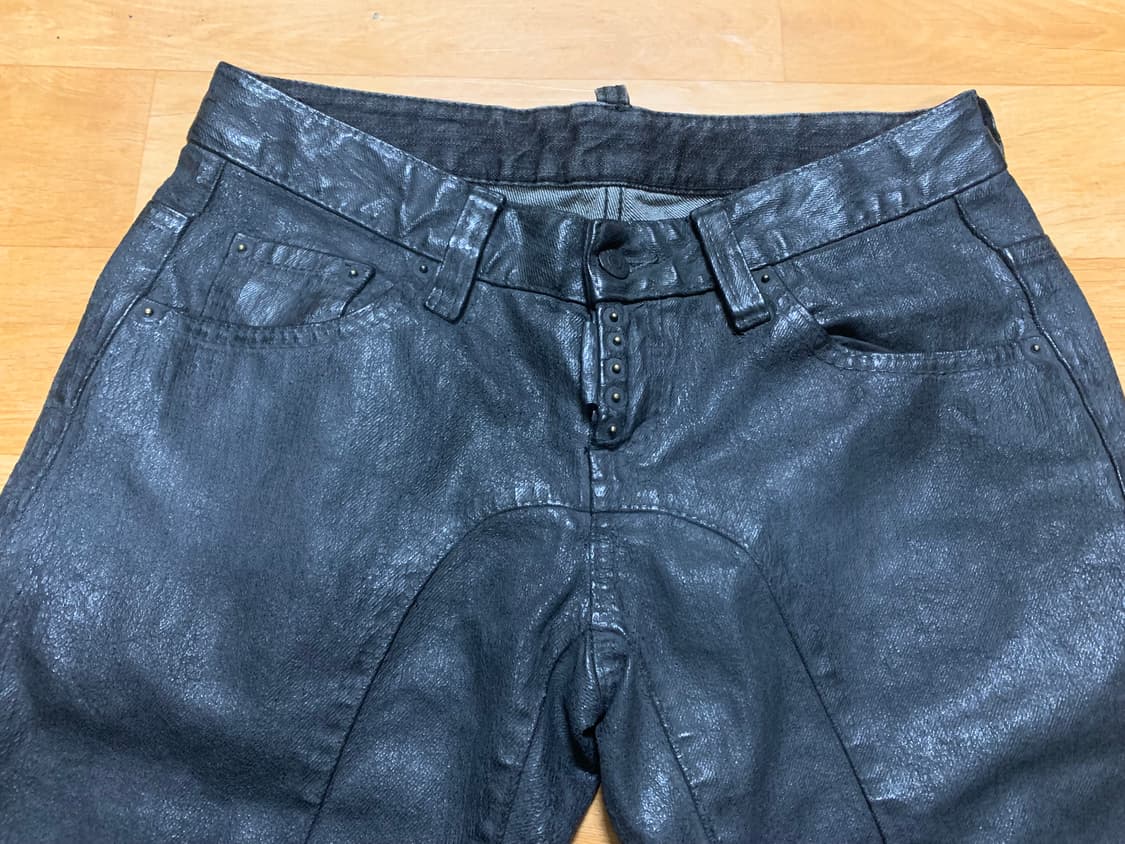 DSQUARED2 11/FW 디스퀘어드 바이커 진 크롭 팬츠(오일클로즈) 상품이미지5