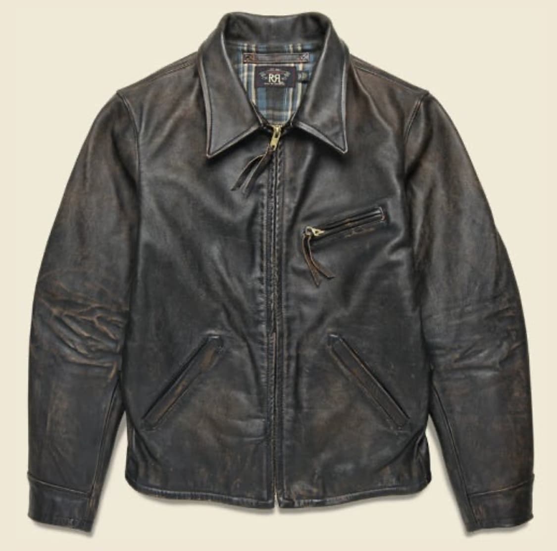 RRL 뉴스보이 레더 자켓 M 상품이미지1