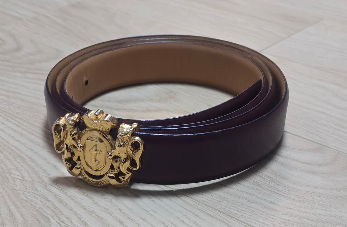 A.testoni 아테스토니 금장 레더 벨트  상품이미지1