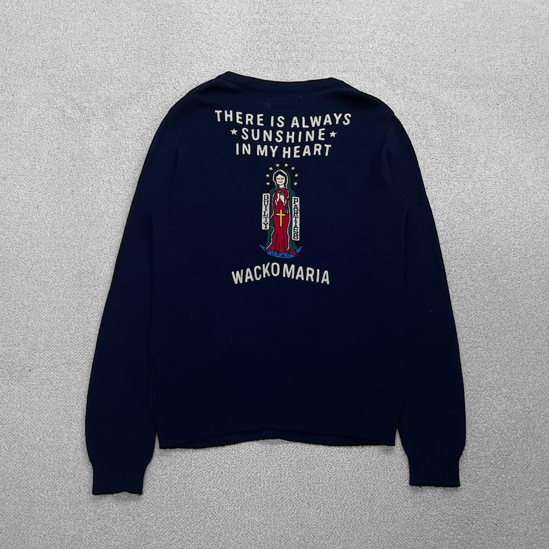 와코마리아 길티파티즈 울 브이넥 가디건 네이비 상품이미지1