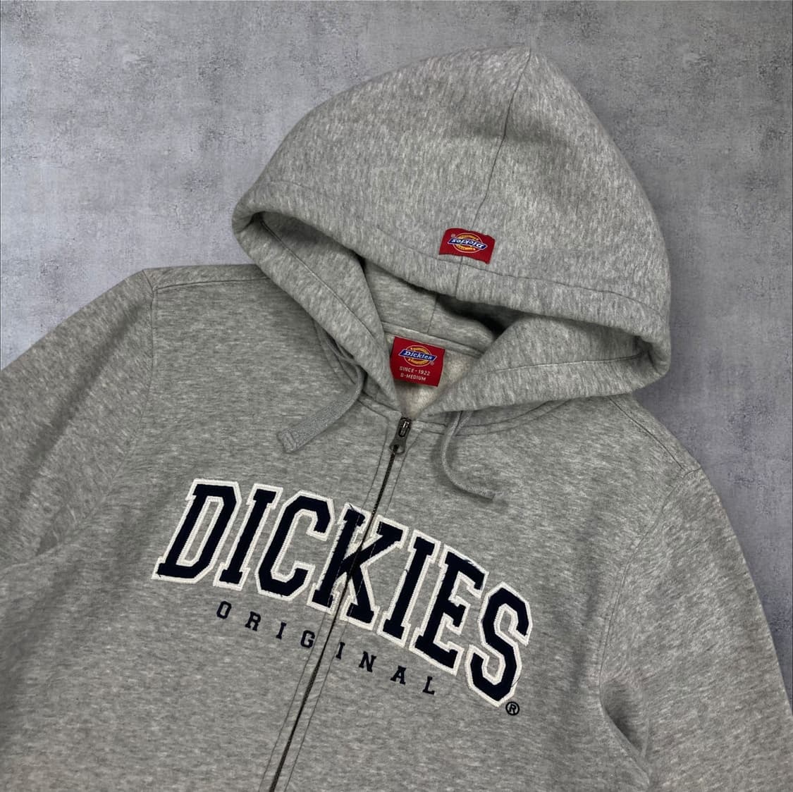 디키즈 그레이 컬러 스펠아웃 후드 집업 상품이미지2