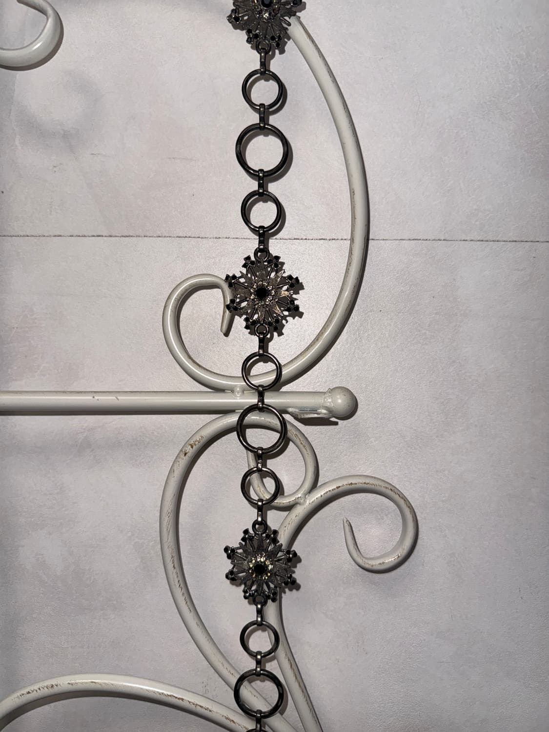 Black fairy snowflake cubic chain belt 상품이미지6