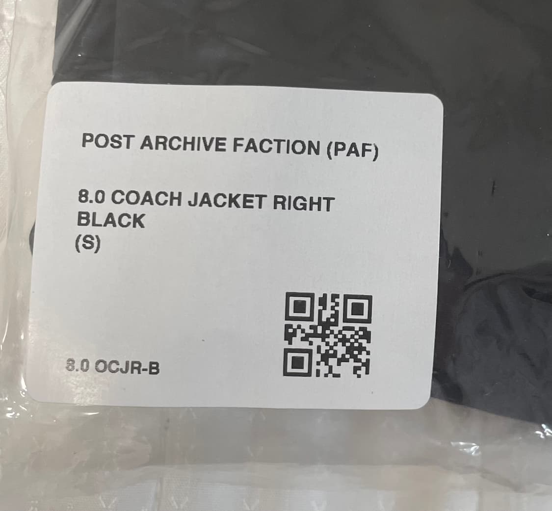 Paf 8.0 Coach Jacket Right Black 상품이미지9