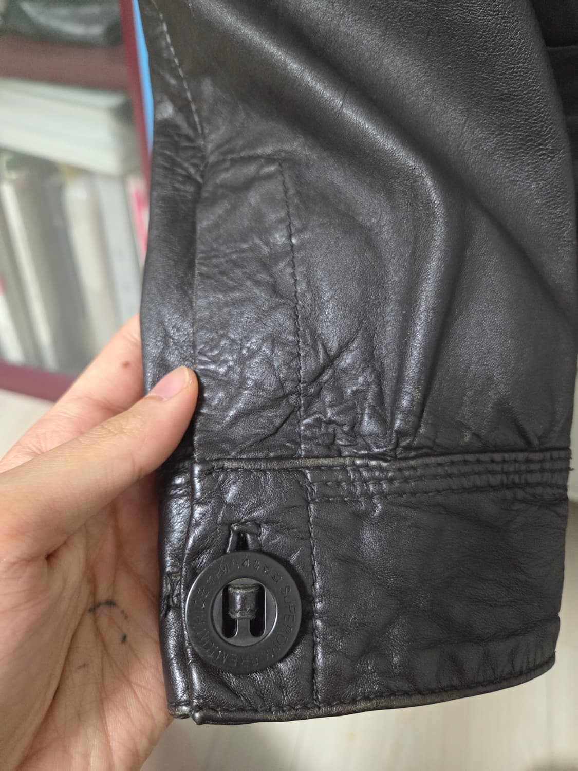 일제 램스킨 레더 자켓 m 상품이미지6