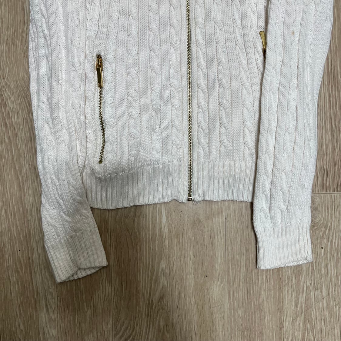 폴로 여성 니트집업 XS 상품이미지3