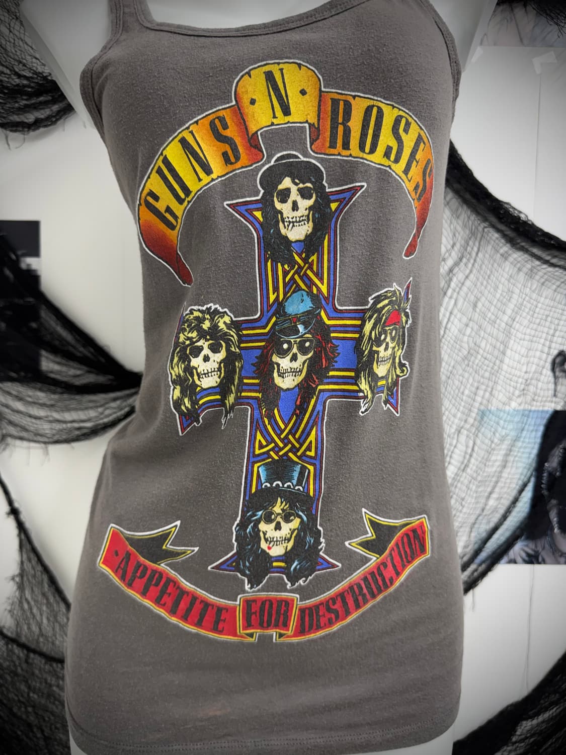 Guns n roses printing sleeveless 상품이미지2