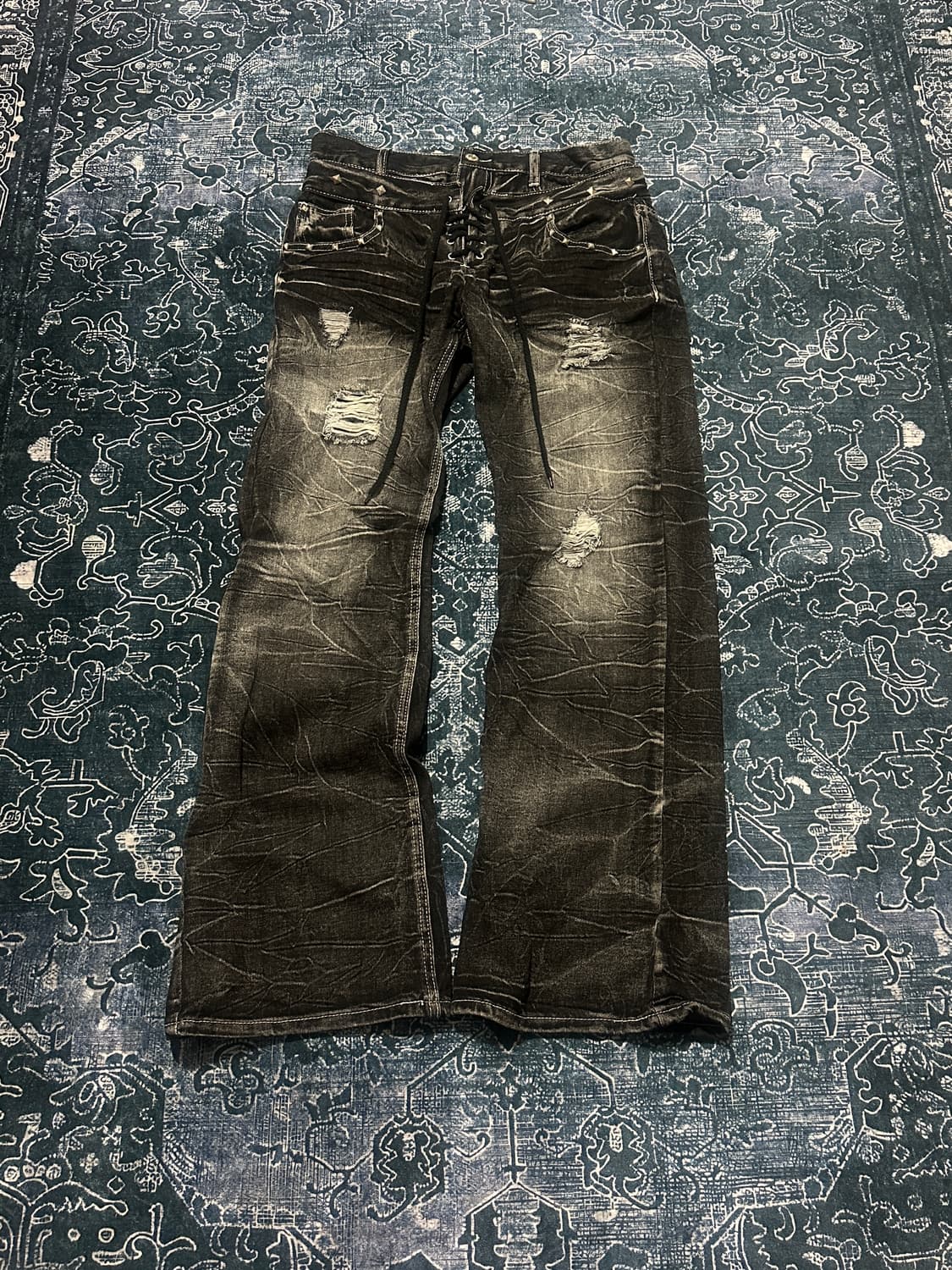 Vintage Lace up pants 상품이미지2