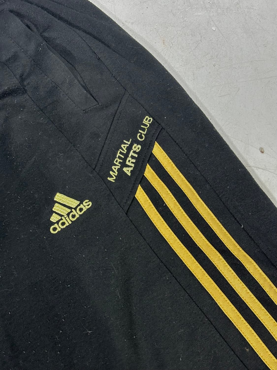 아디다스 블랙 골드 삼선 와이드 팬츠 M 상품이미지6