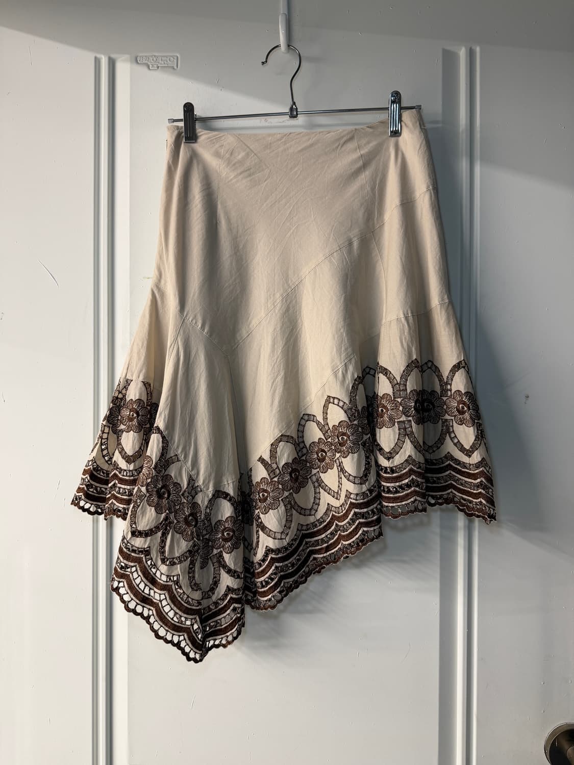 일본빈티지 자수 언발 미디스커트 상품이미지6