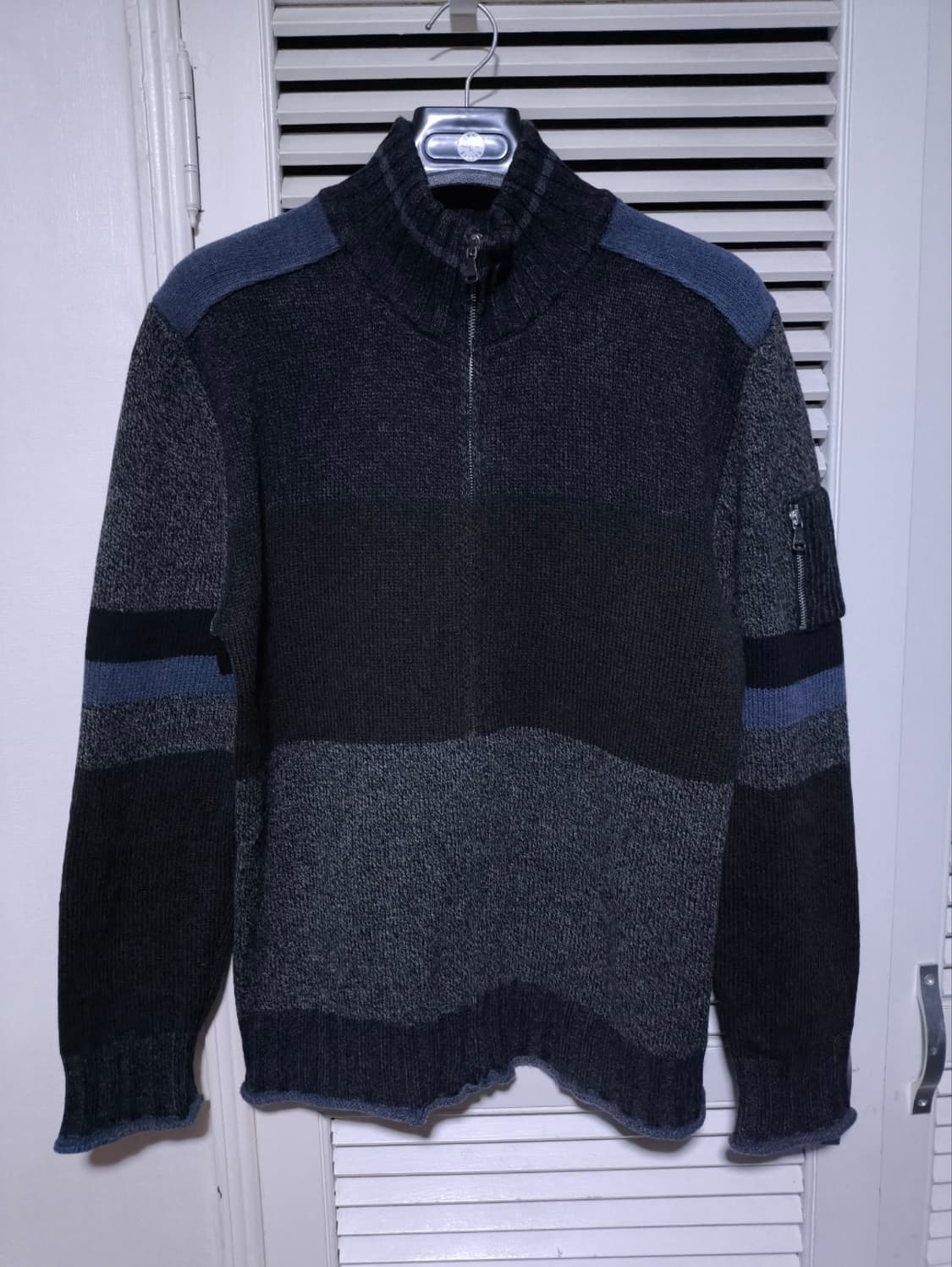 XL 돌체앤가바나 블록 니트 집업 상품이미지1