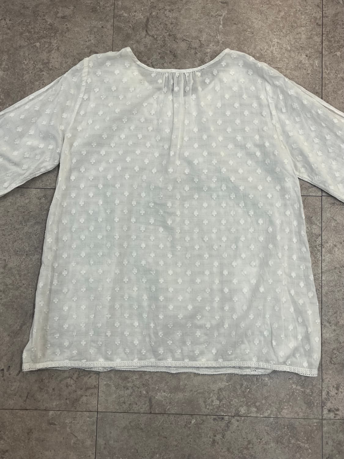 빈티지 포켓 블라우스 화이트 M #csz3736 상품이미지8