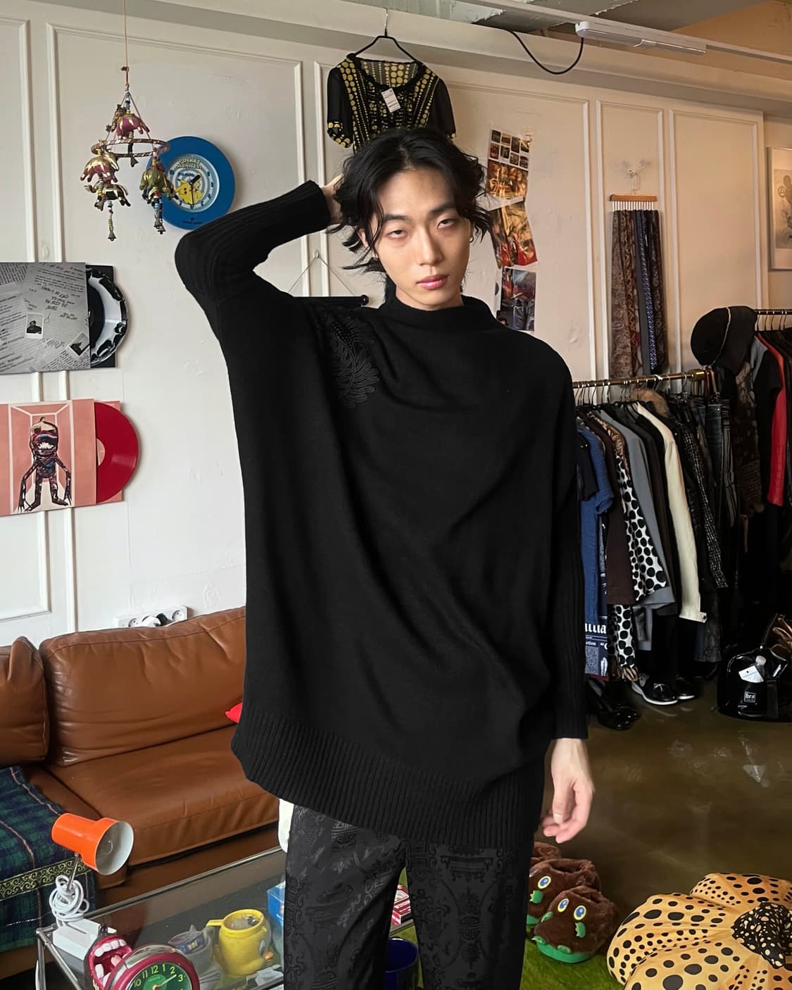 Jpn Vintage Oriental Dolman Sleeve Knit 상품이미지2