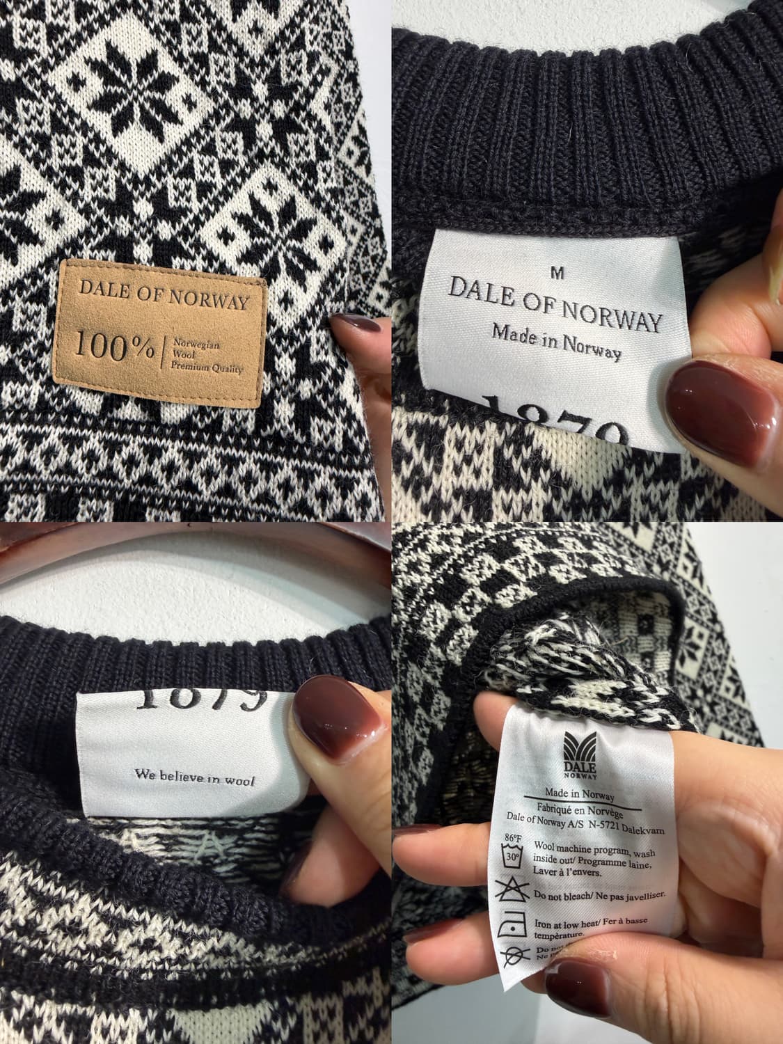 [m] Dale of norway 데일오브노르웨이 울100% 노르딕니트 상품이미지7